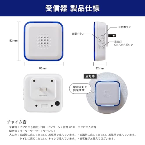 ELPA Battery-Free WC Set WC-S8090AC