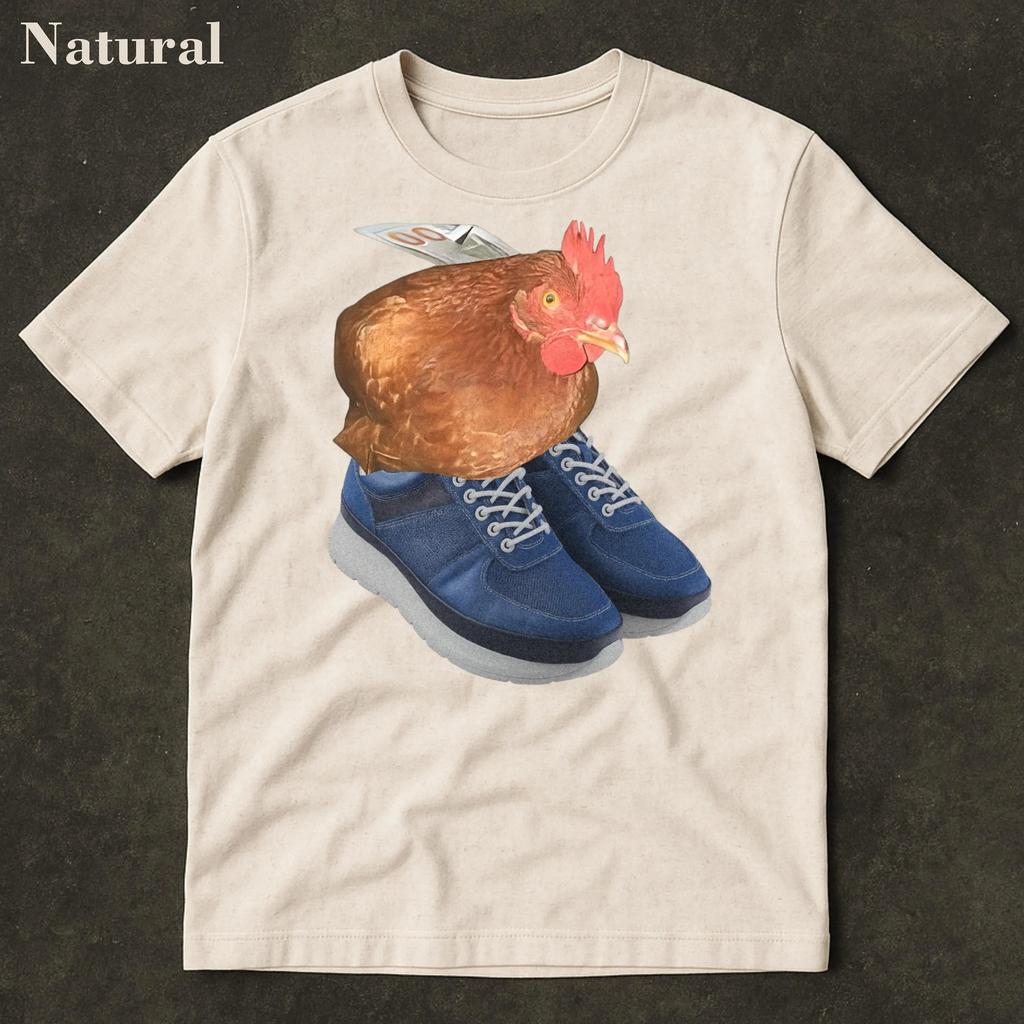 Funny Chicken T-Shirt Chicken Meme Farming Sarcastic Humor Funny Cringe Shirt Funny Meme Gen Z Meme Shirt Men Clothing