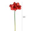 4 Heads Artificial Clivia Flowers Branch Real Touch Fake Flower  Outdoor Garden Decor