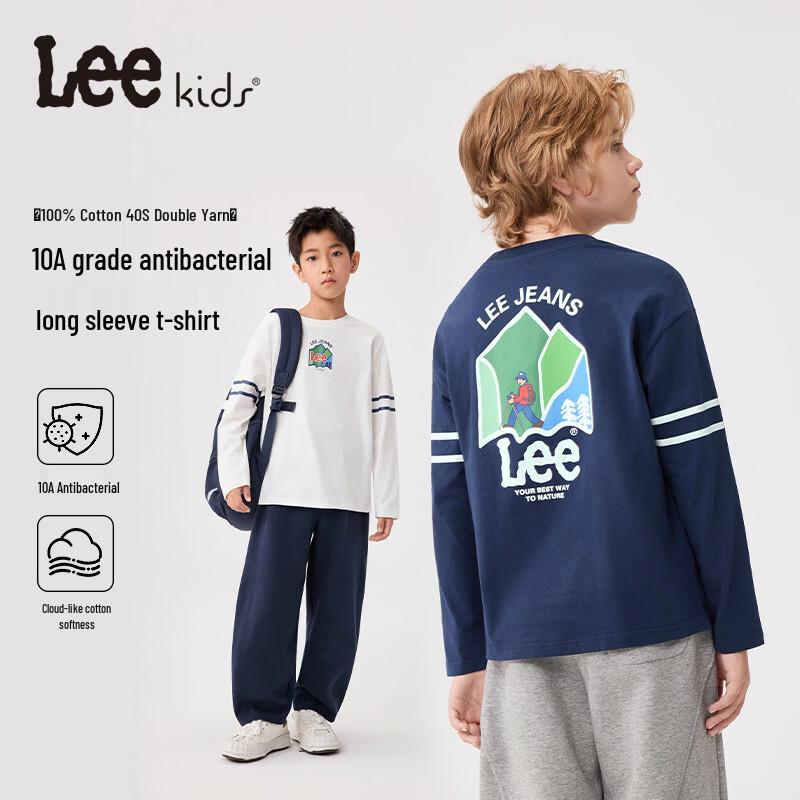 Leekids Kids' Cotton Anti-Bacterial Long-Sleeve T-Shirt