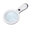 Handliche Leselupe LED-Lupe 10-fach 88mm zum Lesen von Büchern und ZeitungenWeiß