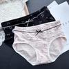 Ladies Spring and Autumn Cartoon Printed Bear Cotton Underwear