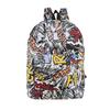 Schoolbag Bag Graffiti Fashion Backpack Trendy Men's and Women's Casual Backpack College Style Canvas Bag Large and Middle School Student Schoolbag