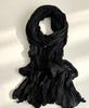 Atmospheric crumpled texture long silk scarf light and thin versatile long scarf high-grade texture affordable decorative yarn
