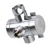 Chrome Finished 3 Way Shower Diverter G1/2 Inch Thread Bidet Diverter Valve  Bathroom  Use