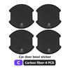 4PCS Carbon Fiber Car Door Handle Protection Sticker Emblem Accessories For Mercedes Benz AMG A C E S G Class W201 W210 W108 BV4