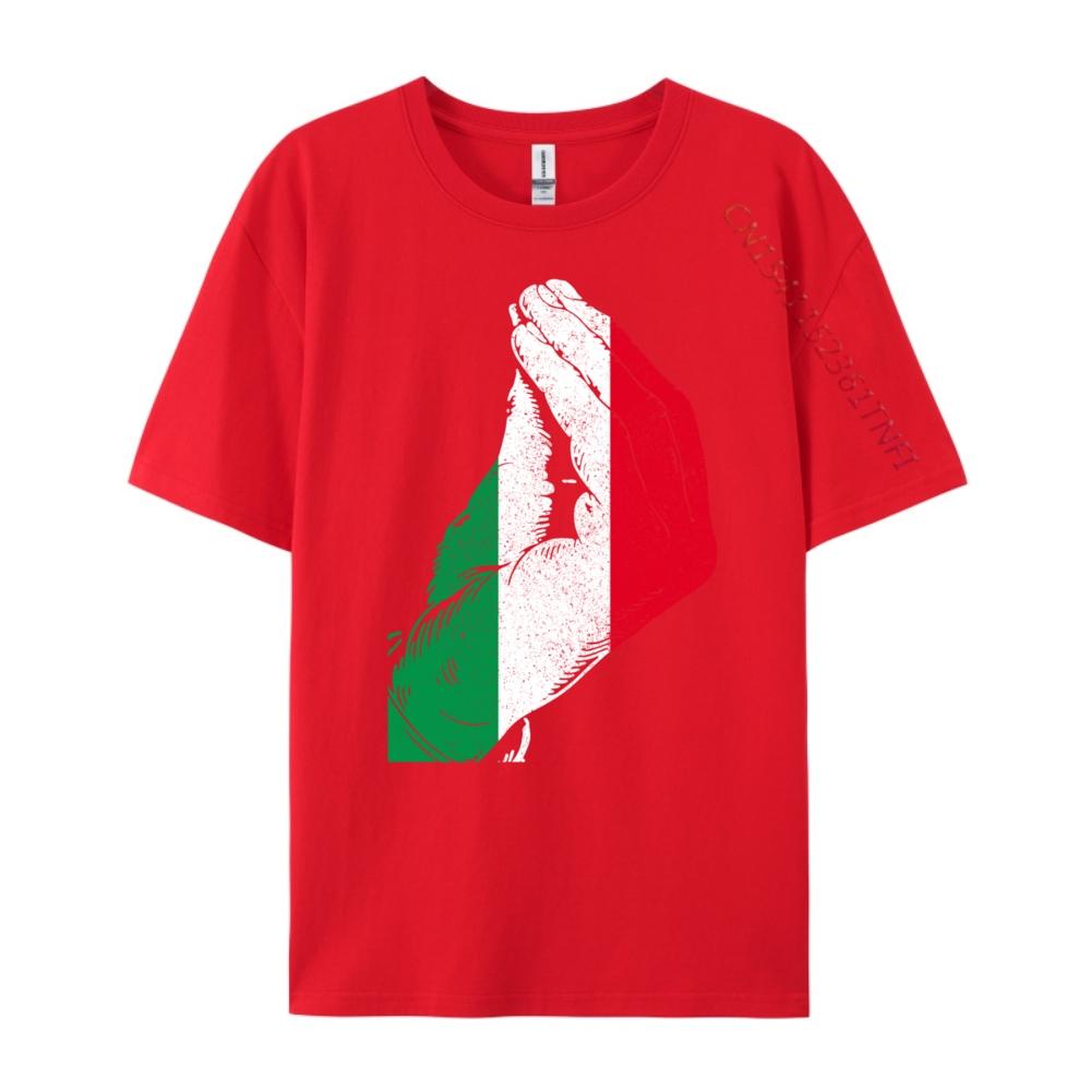 Italy Hand Gesture Italy Flag Pride Free Shippping Clothes Luxury Tshirt Birthday Cute Oversized T Shirt