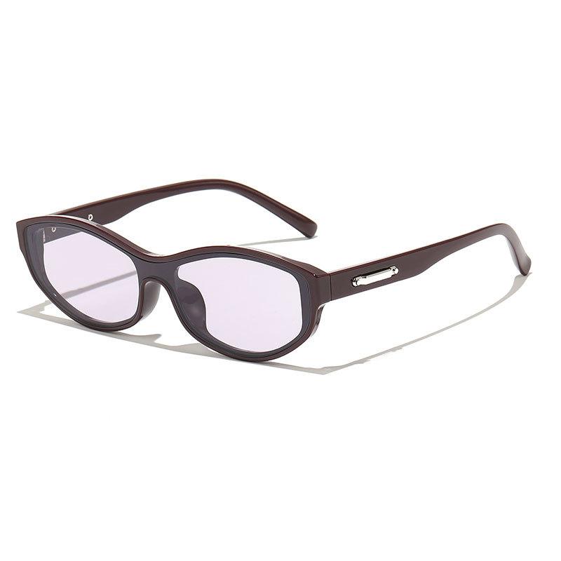 Fashion Trend TR Sunglasses Women's Advanced Sense Small Frame Personalized UV Protection Cat Eye Sunglasses Men's Sunglasses Versatile