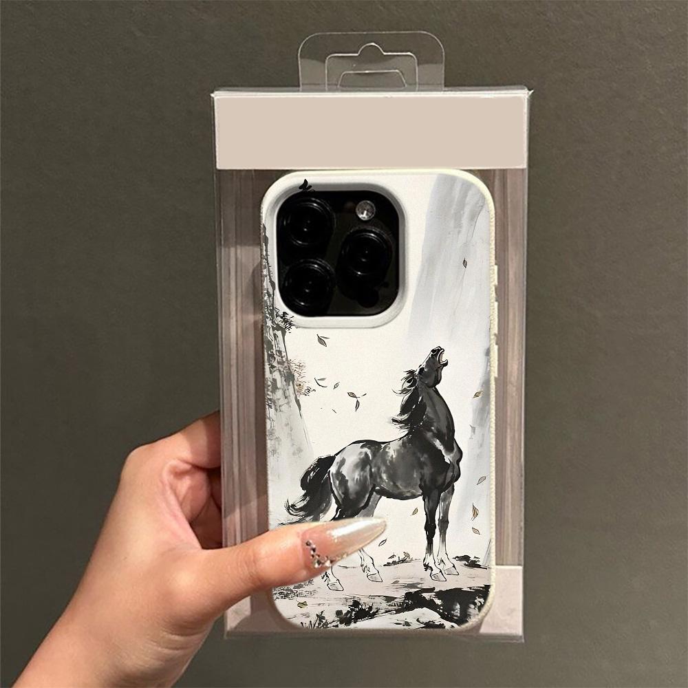 Horse-hugging Girl Phone Case For IPhone 17 17Air 16 15 14 Plus 13 Pro Max Case For IPhone 11 12 Cover Funda Bumber Coque