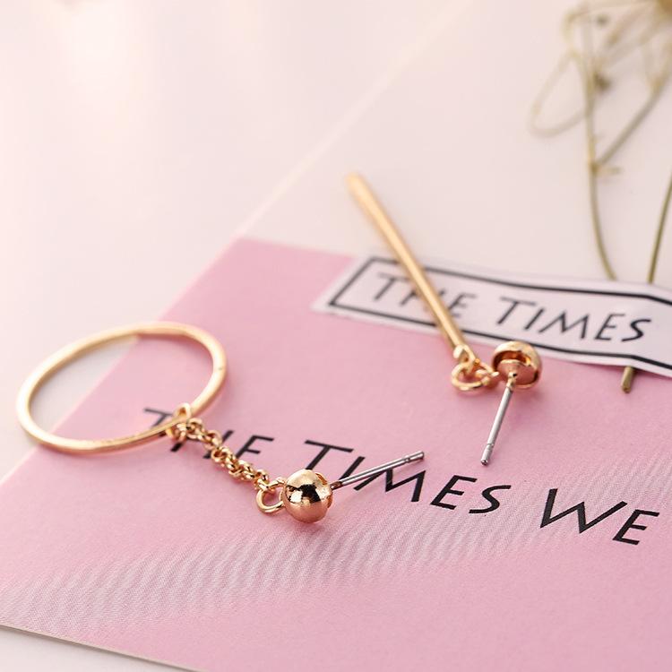 Korean version of geometric elements, star hollow shape AB earrings, stud earrings, earclips, fake stud earrings, long earrings.