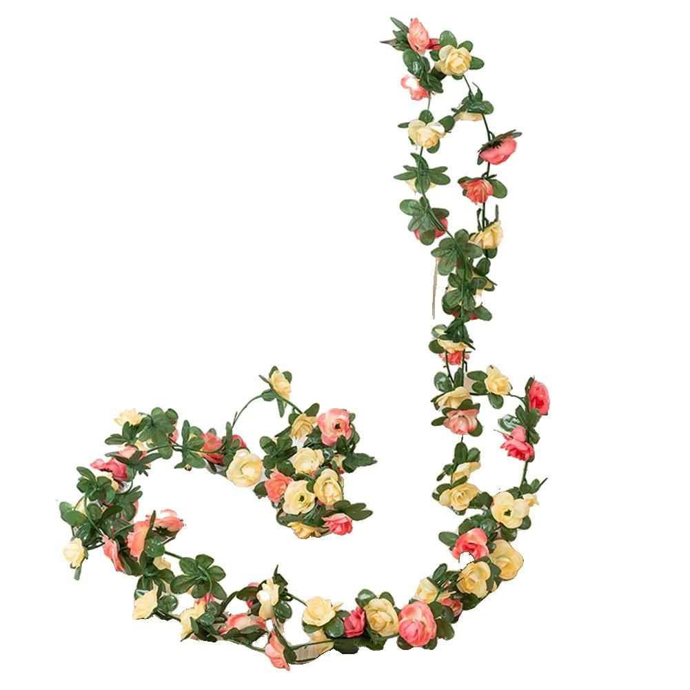 Rosen Wandbehang Hochzeitsdekoration Girlande Künstliche Blumen Ranke