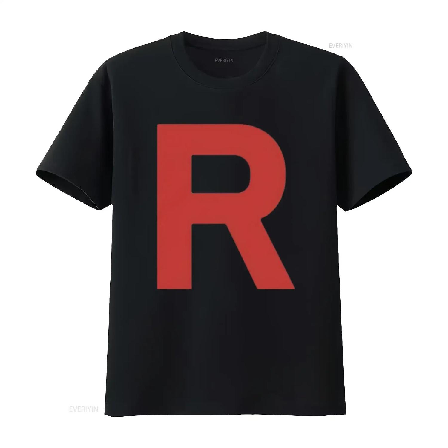 

Team Rocket Inspired T Shirt Costume Adult Halloween For Men White Medium vintage Washed graphic streetwear Versatile S чёрный
