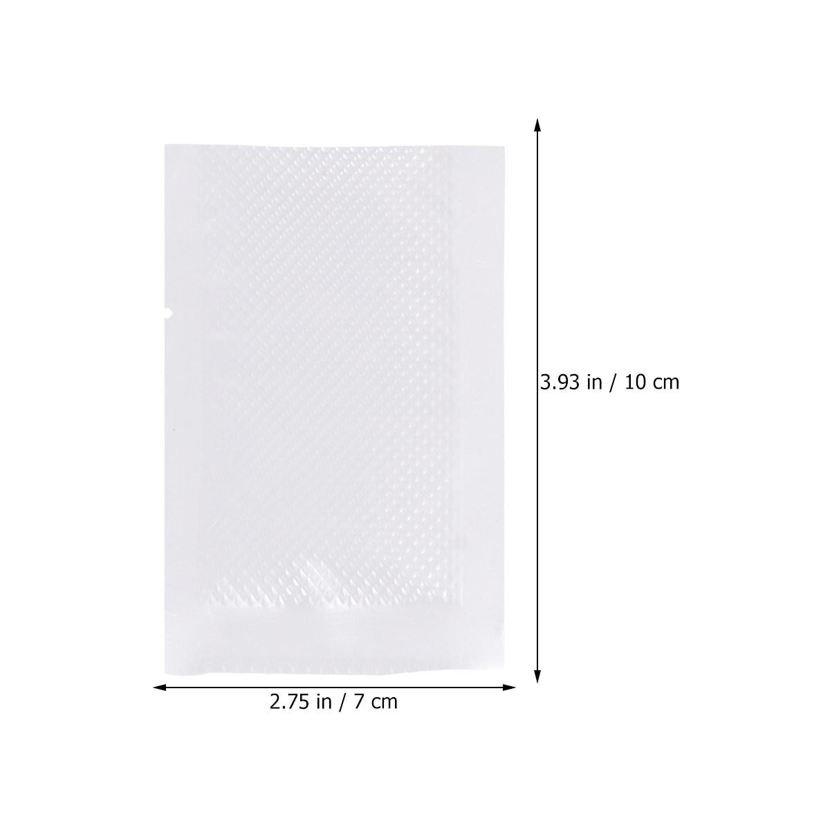

100Pcs Vacuum Food Packaging Bags Transparent 10x15cm Household Vacuum Sealer Bags for Food Preservation Freshness Protection