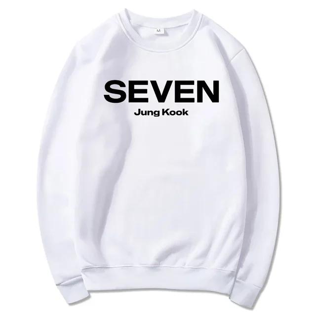 Letter Print JungKook Seven Hoodie Unisex/Unisex Harajuku Aesthetic Hoodies Unisex Autumn Winter Pullovers Sweatshirts Dropshipping