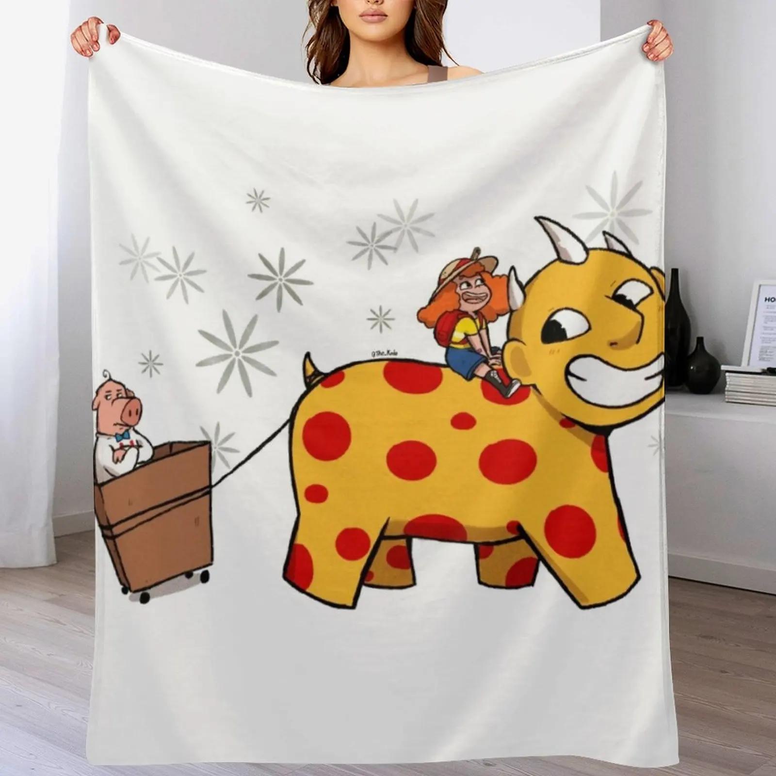 

Maggie and the Beast on the go Throw Blanket Cozy Light Blanket for Travel Camping Picnic 102x76cm(40x30in)