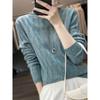Women's Slim Fit High Neck Wool-Cashmere Sweater - Warm, Pure, and Loose Knit for Autumn/Winter