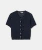 Therye Round Half Cardigan(Navy)