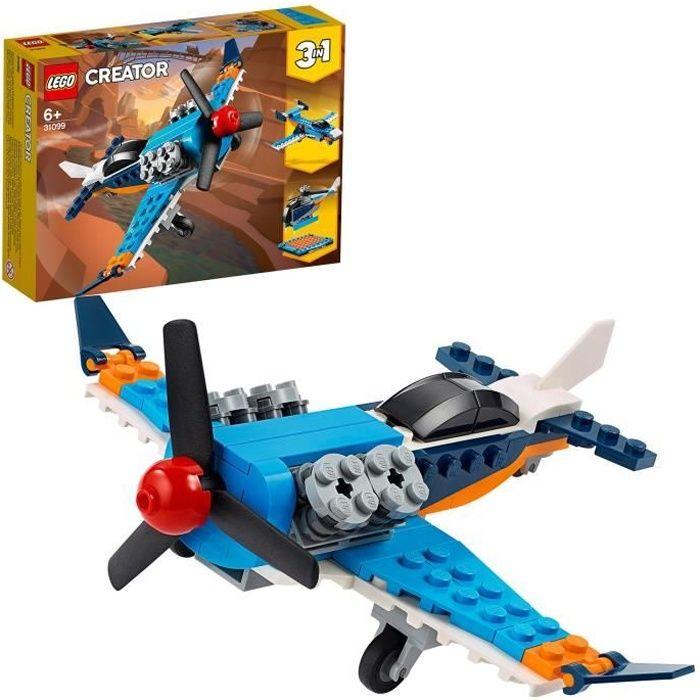 LEGO® Creator - L'avion À Hélice - 3-en-1 - Jouet Pour Enfants De 6 Ans Et +