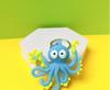 2Pcs/Bag Soft Marine Series Animal Keychain Simulation Octopus Hippocampus Gift Pendant Marine Animal Keychain Bag Decoration