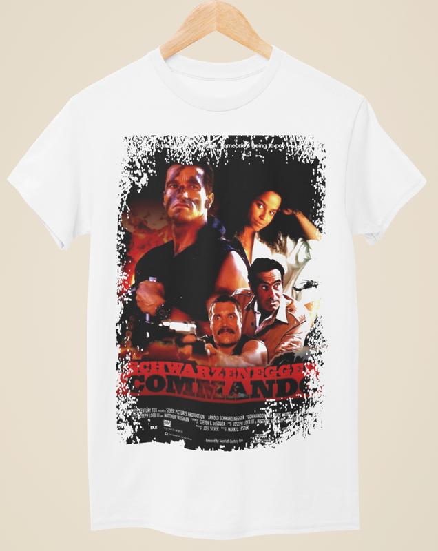 Commando - Movie Poster Inspired Unisex White T-Shirt S