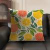 Fruit Cut Art Ins Simple Cushion Cover Natural Linen Organic Fabric DoubleSided Printing Sofa Home Decor Gift Pillow Case