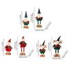Christmas Decorations Figurine Christmas Standing Ornament with Retractable Spring Legs Home Holiday Decoration