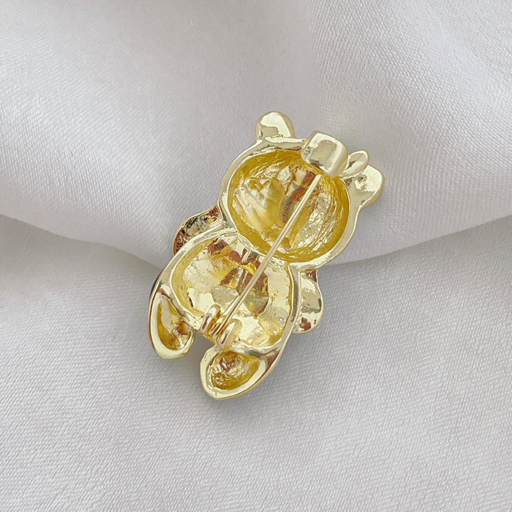 Chinese Style Cute Panda Hugging Bamboo Brooch Cartoon Small Animal Corsage
