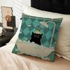 Black Cats Cushion Cover Decorative Pillow Sofa Home Decor Case Pillow Cases