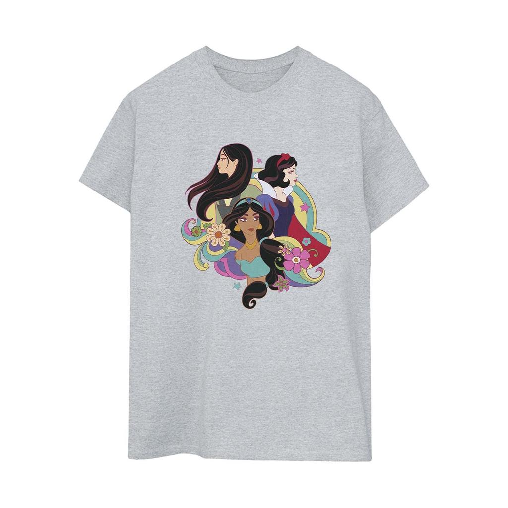 Disney Womens/Ladies Princess Mulan Jasmine Snow White Cotton Boyfriend T-Shirt