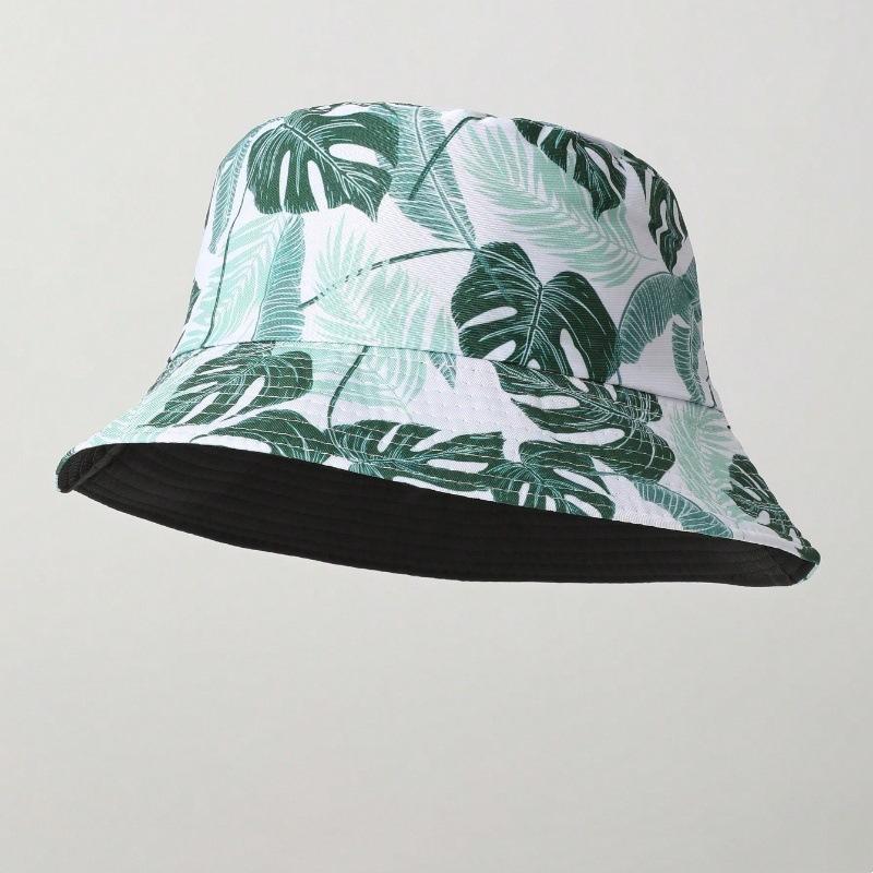 Van Gogh Style Small Bucket Hat with Oil Painting Maple Leaf Design, New Spring/summer Sun Protection Hat for Men and Women