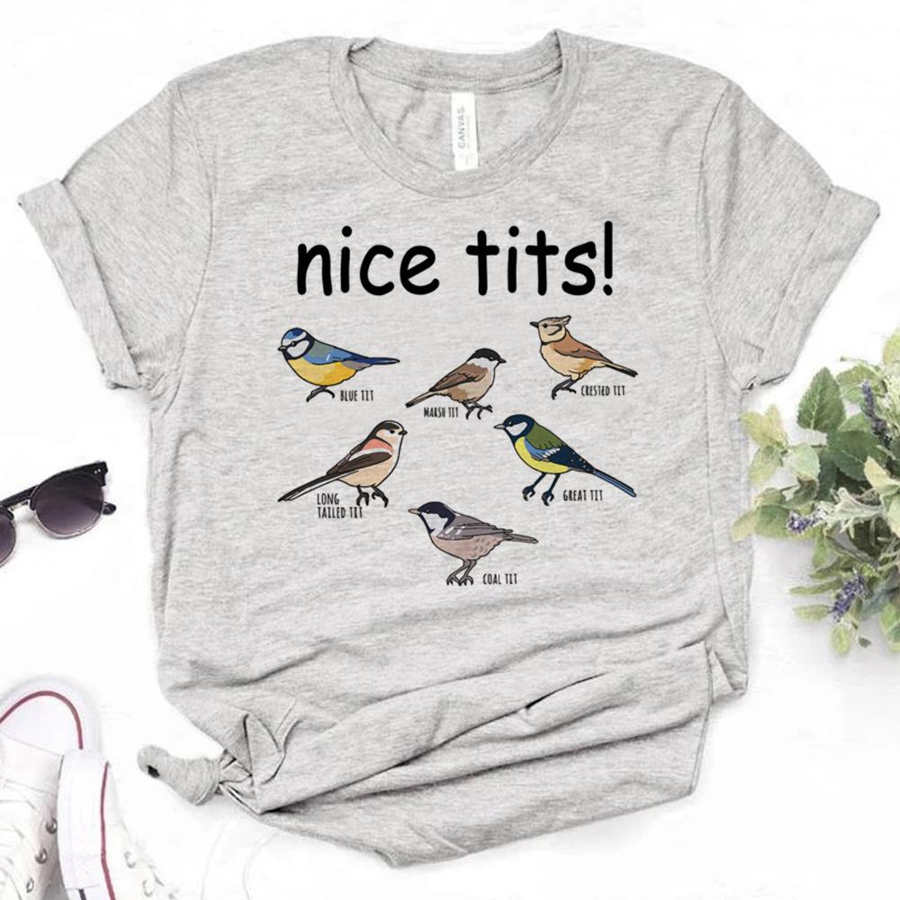 Nice Tits t shirt women graphic Y2K harajuku tshirt female comic harajuku clothing