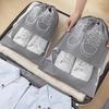 5pcs/set Shoe Storage Bag With Thickened Non-woven Fabric Strap Mouth Large Capacity Travel Waterproof Shoe Bag Moistureproof