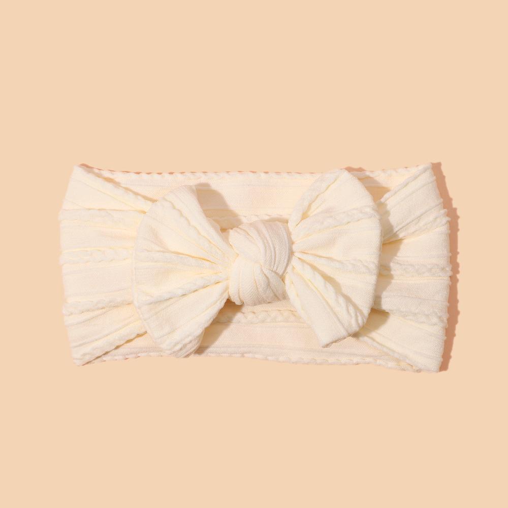 1 Pezzo Fascia per Testa Neonato per Bambine Lavorata a Maglia Elastica Turbante per Bambini Fiocchi per Bambini Morbido Nylon Cappelli per Bambini Accessori per Capelli 32 Colori