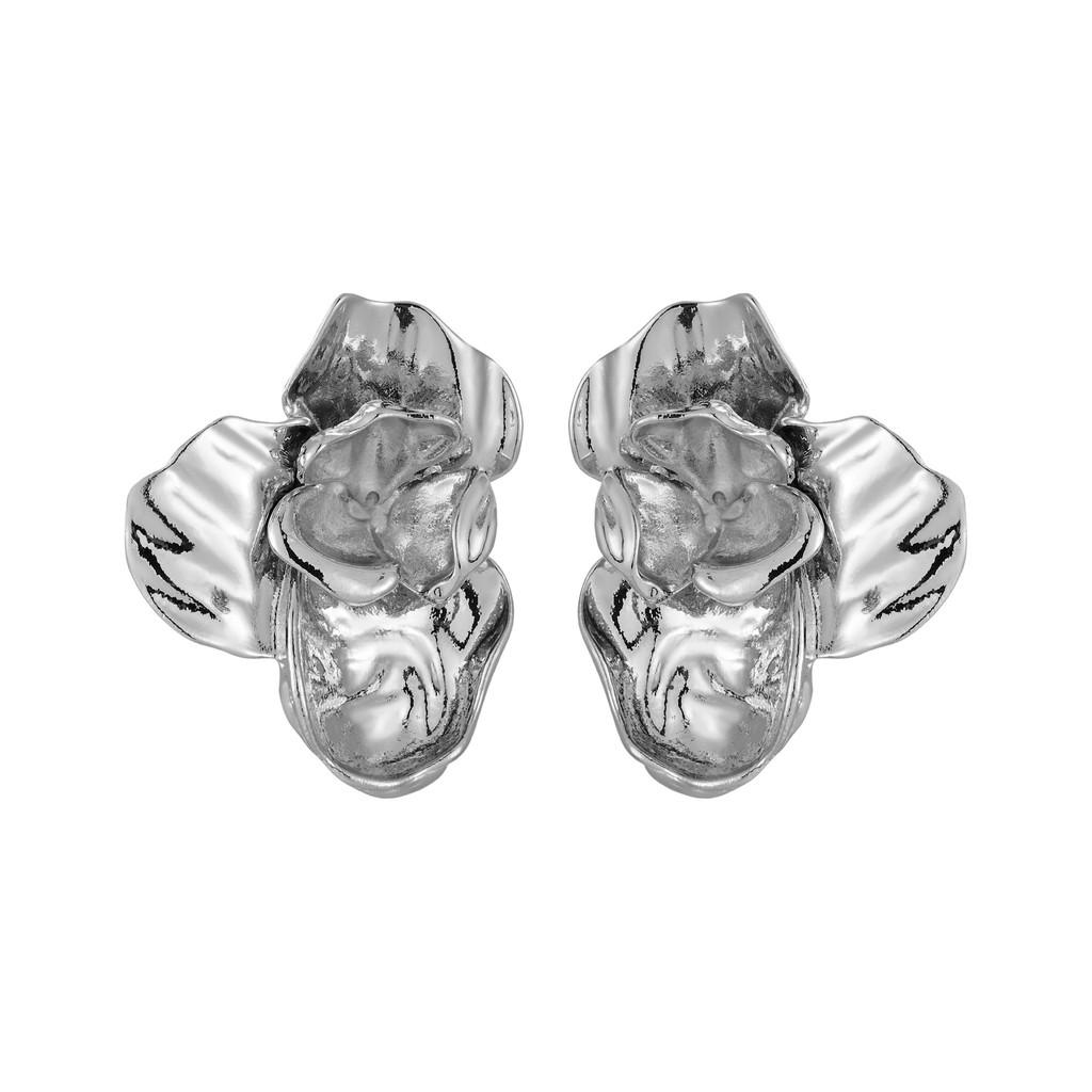 Vintage Elegant Luxury Alloy Floral Earrings With Exquisite Layered Gold Design Women For