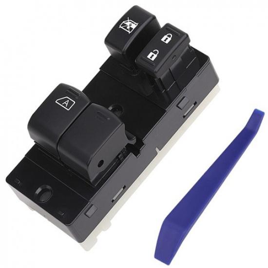 Power Window Switch Main Control Button for 2007-2017 Nissan Frontier 25401ZP50A