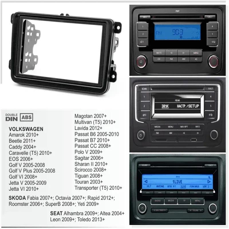 178x102mm / 178x100mm Car Stereo Radio Fascia Trim Frame for VW Touran Caddy Transporter(T5) SEAT Skoda Golf Octavia 178x102mm