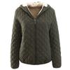 Women Autumn Winter Parkas Coat Jackets Women Lamb Hooded Plaid Long Sleeve Warm Winter Jacket