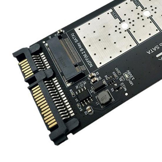M.2 NGFF to SATA Adapter Card with Screwdriver B Key SSD Converter NGFF M.2 to 2.5 Inch SATA III Adapter Board for NGFF M.2 2280 2260 2242 2230 SSD
