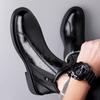 Fashion British Leather High Top Business Men's Dress Shoes Fashion Autumn Winter Leather Boots Men Designer Platform Chelsea Boots Male