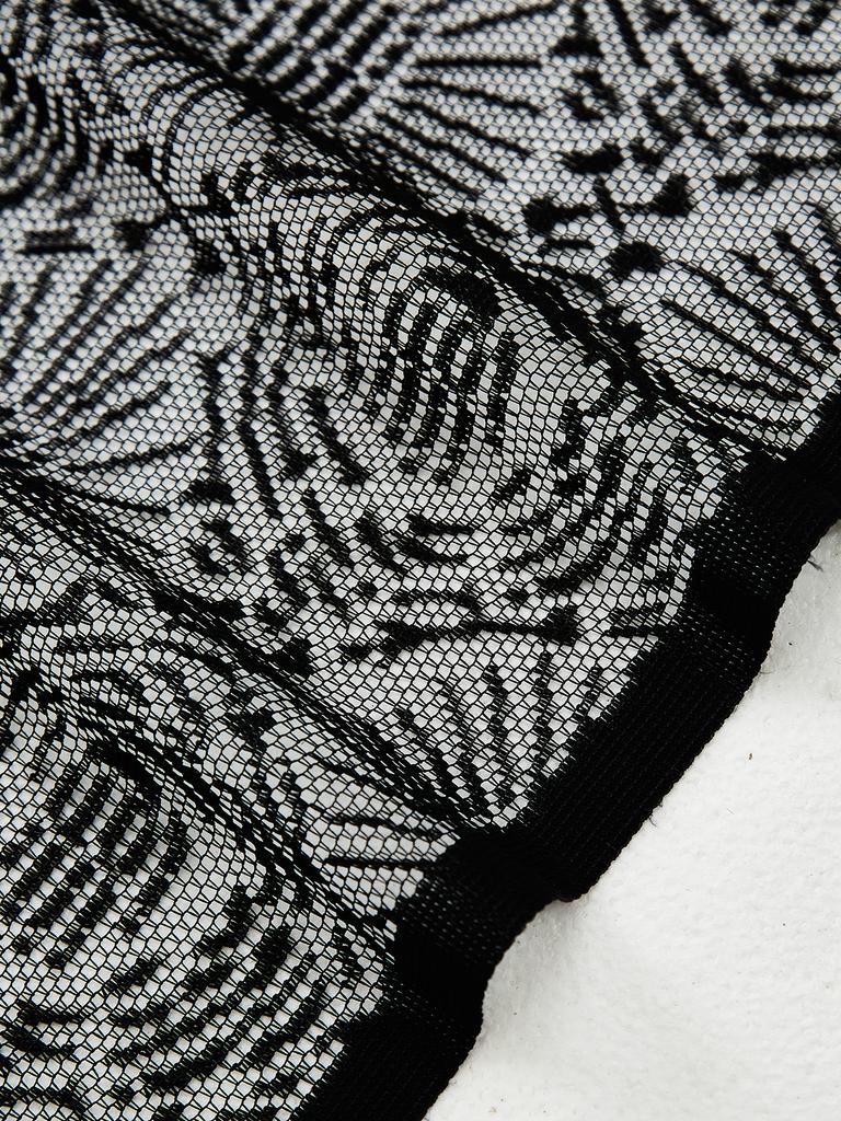Halloween Lace Door curtain with Ghost Hand Perfect for Fireplace black lace Window Curtain