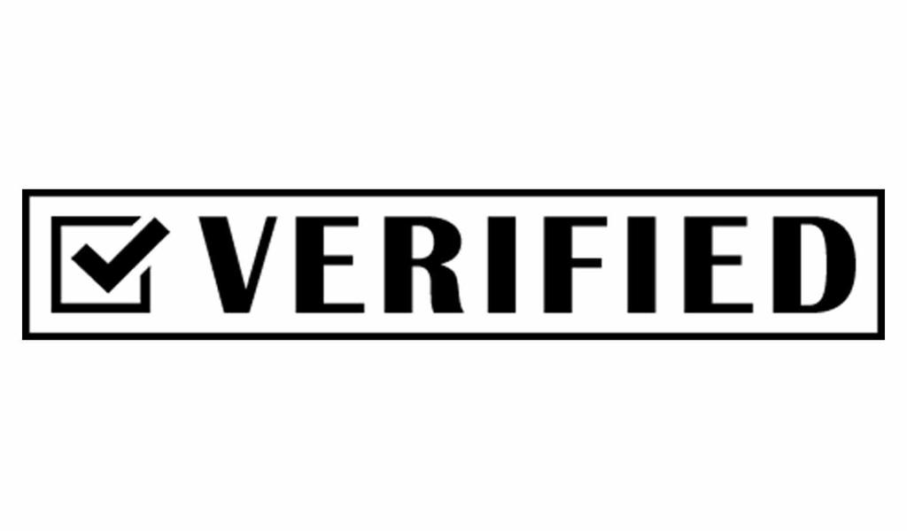 Printtoo Verified Self Inking Rubber Stamp Pre-Inked Office Stamp- Home Office Business Stationery, Black- 42 x 9