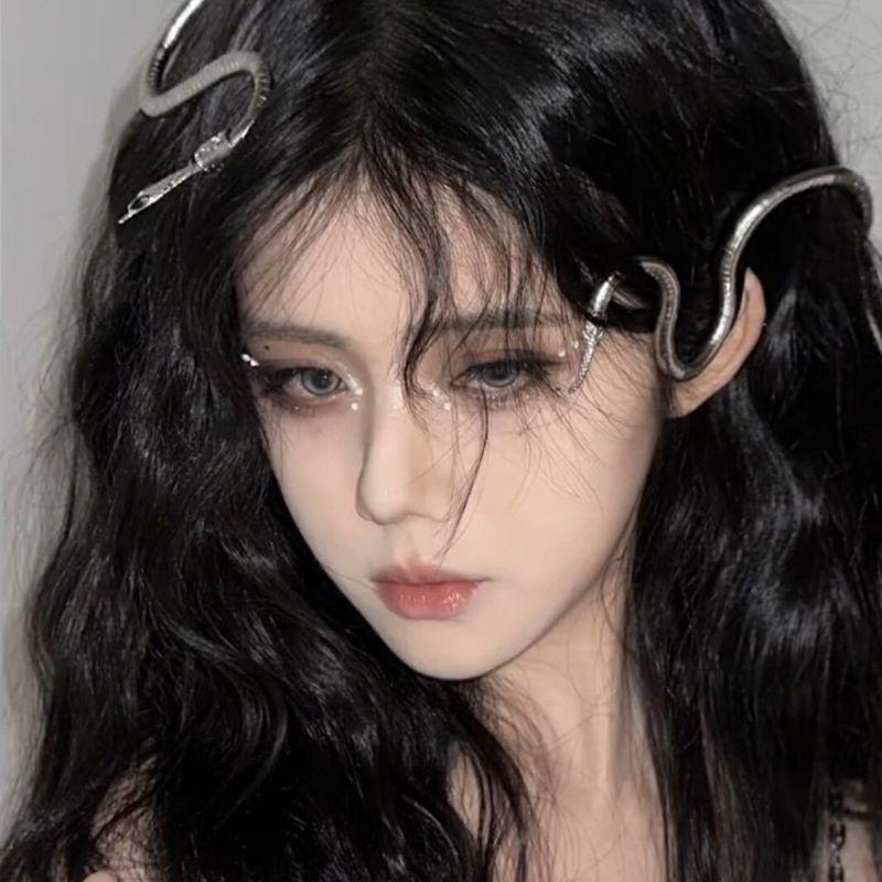 All-Match Adjustable Casual Shape Snake-Shaped Hip Hop Necklace Silver Snake Necklace
