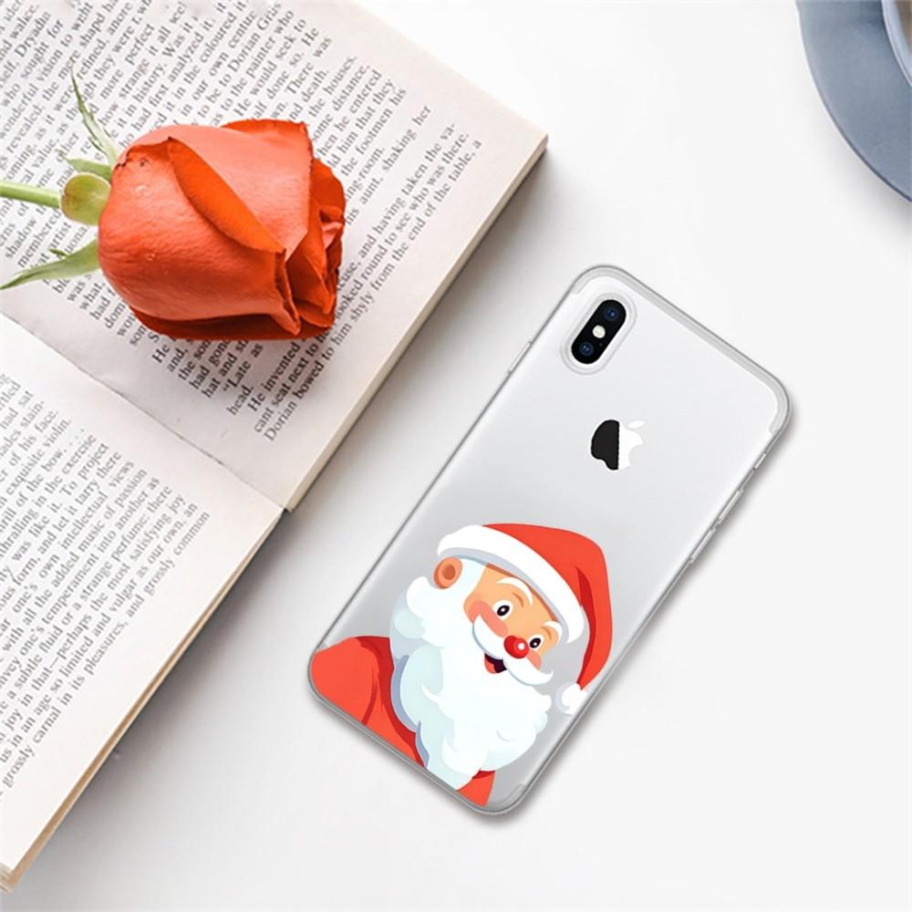 Christmas Cartoon New Year Gift Phone Case for iPhone 16 15 8 7 6 6S Plus X SE XR XS 14 11 12 13 Mini Pro Max Mobile Case