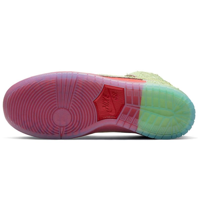 Nike SB Dunk High Pro Strawberry Skateboard Shoes CW7093-600