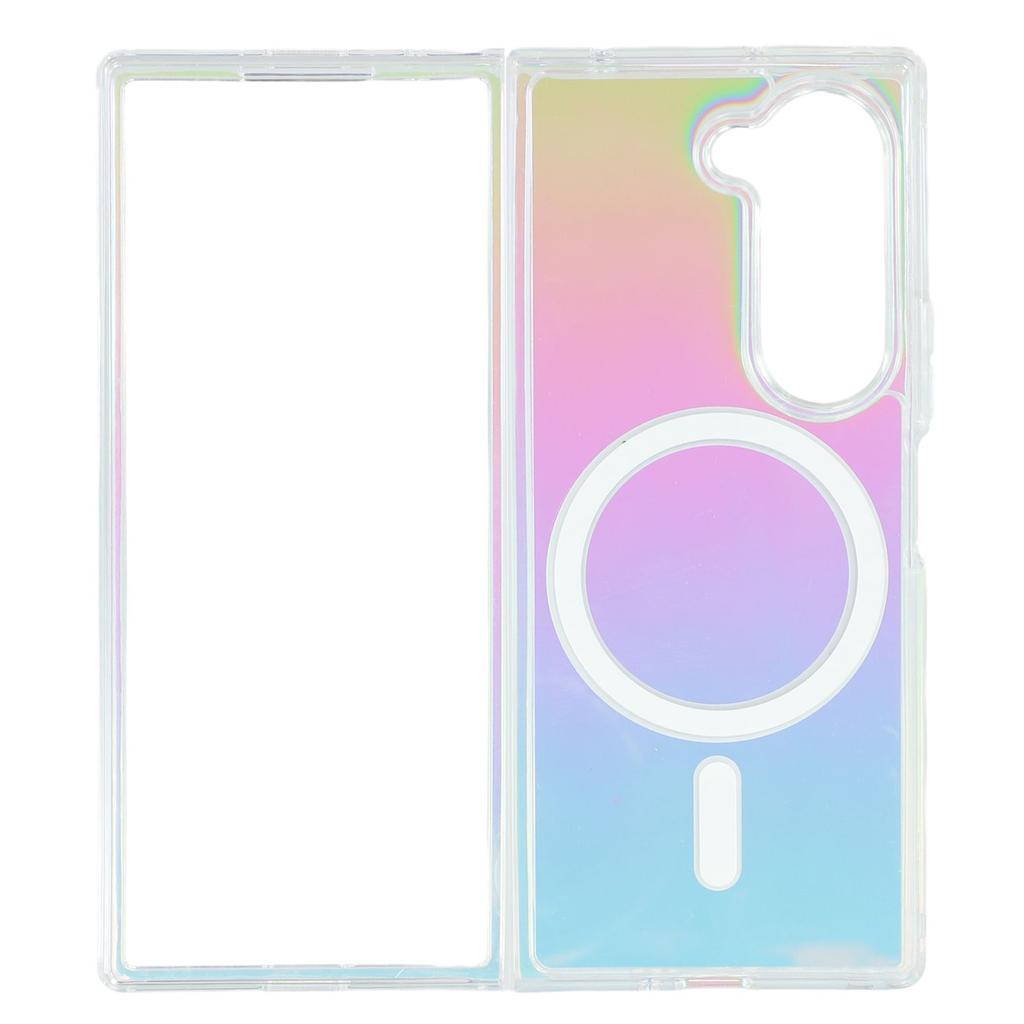 For Samsung Galaxy Z Fold6 5G Case Compatible with MagSafe Acrylic+TPU Gradient Phone Cover