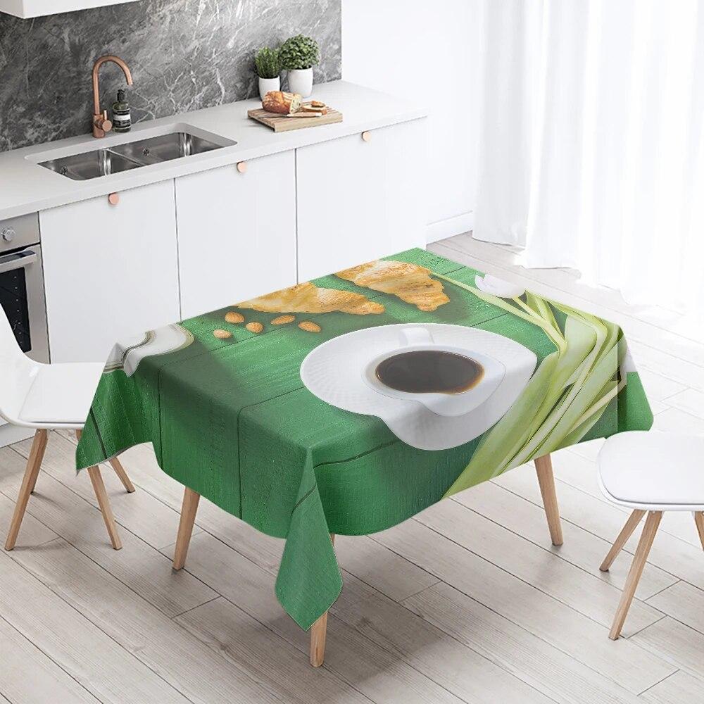 Gourmet-bedruckte Tischdecke, Restaurant-Tischdekoration und Dekoration, Küche, Zuhause, Antifouling, wasserdicht