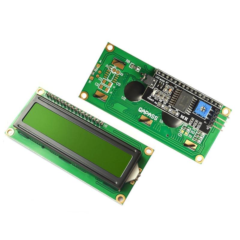 LCD1602+I2C 1602 16x2 1602A Blue/Green screen HD44780 Character LCD /w IIC/I2C Serial Interface Adapter Module For Arduino