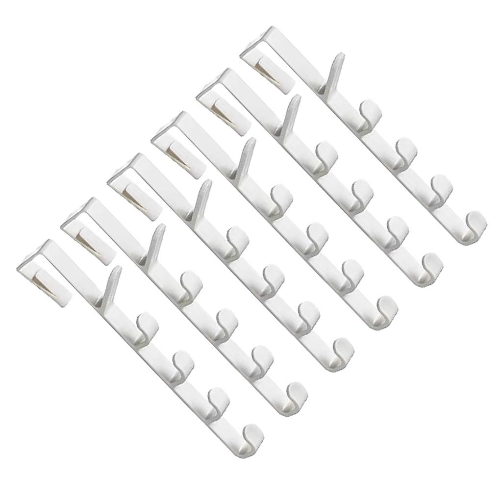 6 Stück Türhänger Haken Bohrfrei Mehrzweck Kratzschutz Über-Tür-Haken für Kleidung Handtuch Tasche