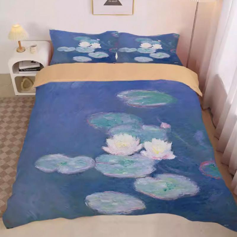 World Famous Paintings Bedding Set Artwork Duvet Cover Set King Queen Double Full Twin Single Size Bed Linen Set 100x135cm-2pcs