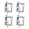4Pcs Ladder Rack Clamps Tie Downs Clamp Truck Cap Topper Camper Shell Mounting Clamps for Chevy Silverado Sierra Dodge for Ford